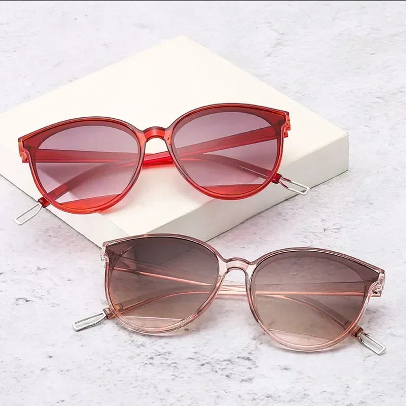 2024 Women Vintage Metal Mirror Classic Vintage Sun Glasses Oculos De Sol Sunglasses UV400 Female Feminino Cycling